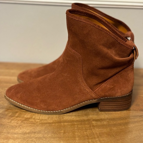 Lucky Brand Lollin suede slouch block heel boots - Picture 3 of 7